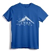 Vintage Sitka Alaska Distressed Retro T-Shirt - Sunset Mountain Design Tee for Outdoor Adventure and Alaska Vacation Souvenir