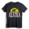 Vintage Alaska USA America Moose T-Shirt - Classic Wildlife Tee for Nature Lovers and Outdoor Enthusiasts
