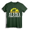 Vintage Alaska USA America Moose T-Shirt - Classic Wildlife Tee for Nature Lovers and Outdoor Enthusiasts
