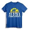 Vintage Alaska USA America Moose T-Shirt - Classic Wildlife Tee for Nature Lovers and Outdoor Enthusiasts
