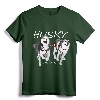 Siberian Husky Power Awesome Cute Husky T-Shirt - Wild Dog Lover Apparel for Men and Women