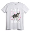 Funny Huskies For Women Girls Pup Siberian Husky Dog Lover T-Shirt - Just A Girl Who Loves Huskies Tee for Mom, Wife, Daughter, Vet, and Zoologist