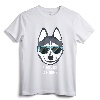 Malamute Cool as a Siberian Husky Shirt with Sunglasses - Dog Lover Apparel for Husky, Malamute, Shiba Inu Owners