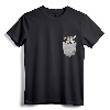 Mal Mally Pocket Chest Bag for Alaska Dog Owners T-Shirt - Unique Dog Breed Motif Tee for Dog Lovers and Trainers