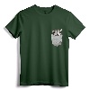 Mal Mally Pocket Chest Bag for Alaska Dog Owners T-Shirt - Unique Dog Breed Motif Tee for Dog Lovers and Trainers