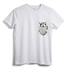 Mal Mally Pocket Chest Bag for Alaska Dog Owners T-Shirt - Unique Dog Breed Motif Tee for Dog Lovers and Trainers