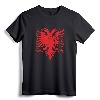 Albania Albanian Eagle Albanian Patriots T-Shirt - Patriotic Flag Tee for Men, Women & Kids with Albanian Roots