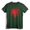 Albania Albanian Eagle Albanian Patriots T-Shirt - Patriotic Flag Tee for Men, Women & Kids with Albanian Roots