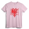 Albania Albanian Eagle Albanian Patriots T-Shirt - Patriotic Flag Tee for Men, Women & Kids with Albanian Roots