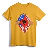 Albanian Blood Inside Me T-Shirt | Albania Flag Gift - Vintage Patriotic Heritage Tee for Men, Women, and Kids