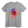Albanian Blood Inside Me T-Shirt | Albania Flag Gift - Vintage Patriotic Heritage Tee for Men, Women, and Kids