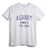 Albany New York Vintage Athletic Sports Design T-Shirt - Retro Albany NY Pride Apparel for Fans and Locals
