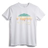Retro Albany NY Skyline Sunset Silhouette New York Souvenir T-Shirt - Lightweight Apparel for Men, Women, and Kids