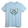Heart of Scotland Colorful Thistle Saltire Celtic Shirt - Patriotic Scottish Flag Apparel for Scotland Lovers