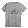Heart of Scotland Colorful Thistle Saltire Celtic Shirt - Patriotic Scottish Flag Apparel for Scotland Lovers