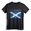 Vintage Scotland Flag Pride Scottish Gift T-Shirt - Patriotic Apparel for Men, Women, and Kids with Scottish Heritage Roots