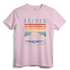 Retro Oregon Mountain T-Shirt | Vintage Portland Home State Tee with Mount Hood - Distressed Nature Shirt for Men, Women & Kids