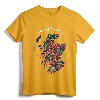 Clans of Scotland Map Tartan Crest Badge T-shirt - Heritage Gift for Family Reunions and Highland Games