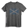 Scotland Flag Scottish Saltire Saint Andrew's Cross T-Shirt - Distressed Flag Graphic Tee for Scotland Lovers