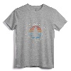 Albany New York NY Vintage Graphic Retro 70s T-Shirt - Retro Sunset Pine Trees Design Tee for Hometown Pride and Travel Souvenir