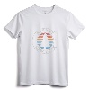 Albany New York NY Vintage Graphic Retro 70s T-Shirt - Retro Sunset Pine Trees Design Tee for Hometown Pride and Travel Souvenir