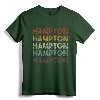 Retro Hampton Virginia Home State Tshirt T-Shirt - Vintage College Spirit Wear for Students and Family Members