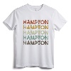 Retro Hampton Virginia Home State Tshirt T-Shirt - Vintage College Spirit Wear for Students and Family Members