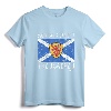 Scotland Rugby T-Shirt - Vintage Scottish Flag Tee with Coat of Arms | Gift for Rugby Fans