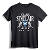Sinclair Scottish Family Clan Scotland Name T-Shirt - Celtic Heritage Apparel for Highland Games Enthusiasts and Bagpipes Fans