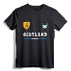 Scotland Sports/Soccer Jersey Tee Flag Football T-Shirt - National Scottish Polish Tees for Soccer Fans