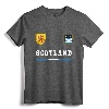 Scotland Sports/Soccer Jersey Tee Flag Football T-Shirt - National Scottish Polish Tees for Soccer Fans