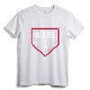 Ozzie Albies Home Plate Gameday T-Shirt - Official MLBPA Licensed Baseball Apparel for Stylish Fans