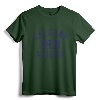 Calgary Alberta Canada CA Gym Style Distress Navy Blue Print T-Shirt - Vintage City Apparel Inspired by Legendary Calgary, Alberta
