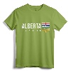 ALBERTA COAT OF ARMS CANADIAN FLAG EDMONTON CALGARY T-Shirt - Patriotic Alberta Pride Tee for Men and Women