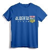 ALBERTA COAT OF ARMS CANADIAN FLAG EDMONTON CALGARY T-Shirt - Patriotic Alberta Pride Tee for Men and Women