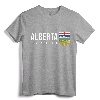 ALBERTA COAT OF ARMS CANADIAN FLAG EDMONTON CALGARY T-Shirt - Patriotic Alberta Pride Tee for Men and Women
