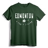 Edmonton Shirt Alberta Canada Maple Leaf Tee - Traditional Canadian Gift Souvenir with Lightweight Comfort