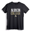 Albion College Britons Stacked T-Shirt - Official Purple and Gold Albion College Apparel for Students and Alumni