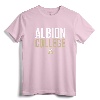 Albion College Britons Stacked T-Shirt - Official Purple and Gold Albion College Apparel for Students and Alumni