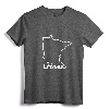 Minnesota Home MN State Map Native Minnesotan T-Shirt - Proud Minnesotan Tee for Camping and Outdoor Enthusiasts