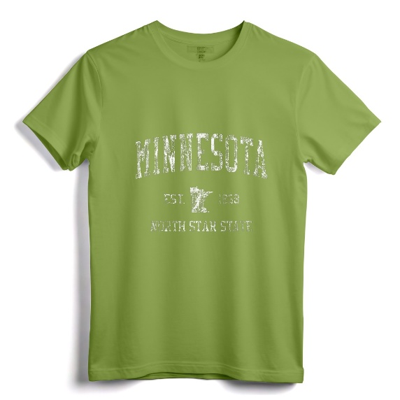 Retro Minnesota T-Shirt Vintage Sports Tee Design - Classic Distressed MN Apparel for Men, Women, Kids, & Plus Sizes