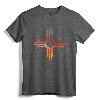 New Mexico State Zia Vintage Retro Modern Design T-Shirt - Retro Zia Symbol Tee for New Mexico Lovers