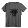 Albania Albanian Eagle Flag T-Shirt - Lightweight Classic Fit Tee for Patriotic Albanians