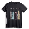 NYC New York City Manhattan Skylines Statue of Liberty T-Shirt - Classic Fit Tee for Family, Friends, and Occasions