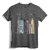 NYC New York City Manhattan Skylines Statue of Liberty T-Shirt - Classic Fit Tee for Family, Friends, and Occasions