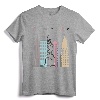 NYC New York City Manhattan Skylines Statue of Liberty T-Shirt - Classic Fit Tee for Family, Friends, and Occasions