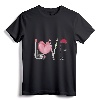 T-shirt with Makeup and Red Lipstick for Spring - Trendy Makeup and Lipstick Design Tee for Fashionable Women