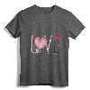 T-shirt with Makeup and Red Lipstick for Spring - Trendy Makeup and Lipstick Design Tee for Fashionable Women