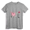 T-shirt with Makeup and Red Lipstick for Spring - Trendy Makeup and Lipstick Design Tee for Fashionable Women