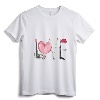 T-shirt with Makeup and Red Lipstick for Spring - Trendy Makeup and Lipstick Design Tee for Fashionable Women